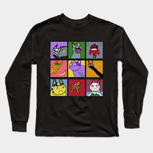 Cat meme board Long Sleeve T-Shirt